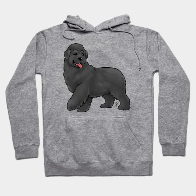 Dog - Newfoundland - Black Hoodie by Jen's Dogs Custom Gifts and Designs